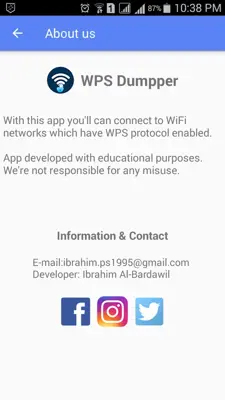 WPS WPA Connect Dumpper‏ android App screenshot 0